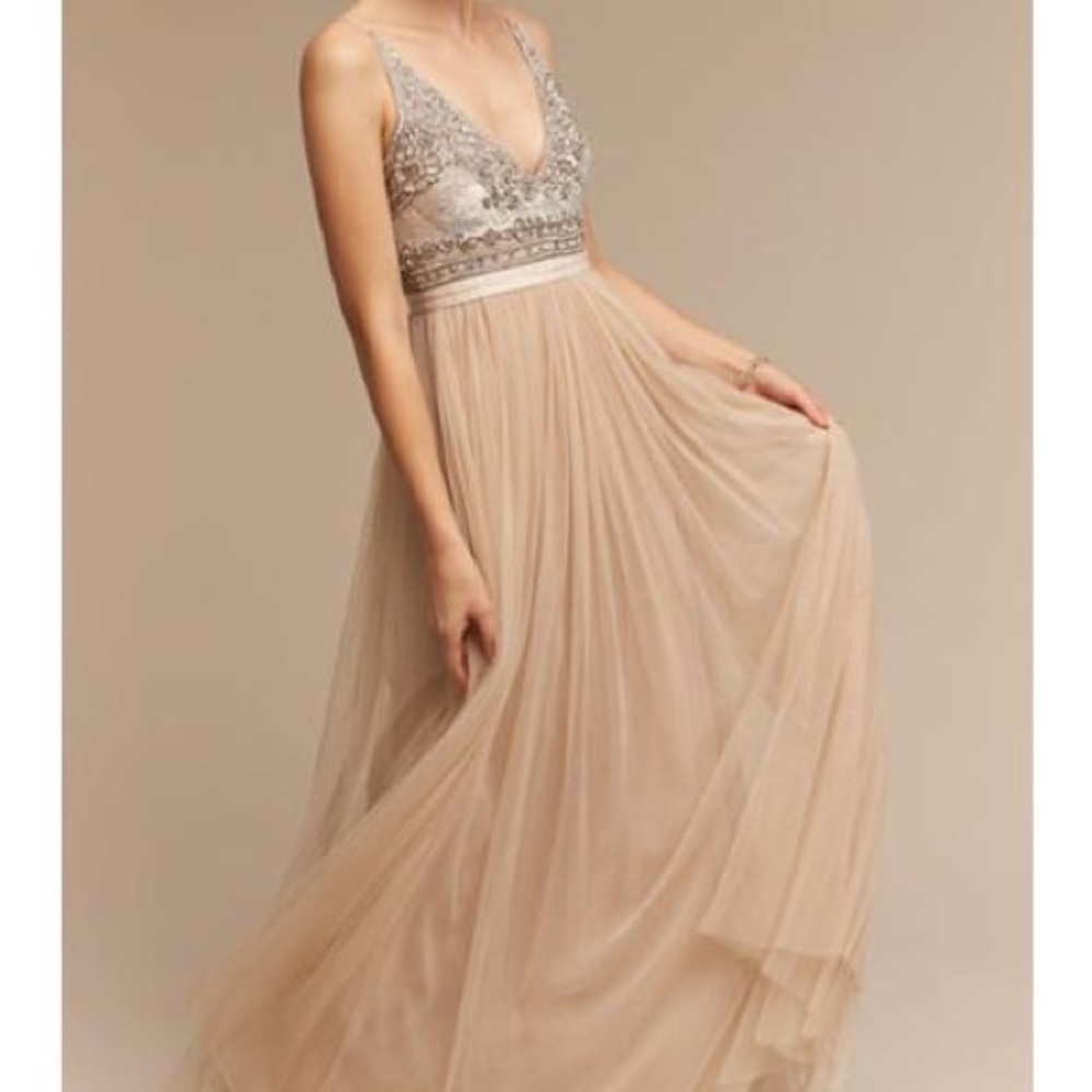 BHLDN Thread and Needle Sequin Dress